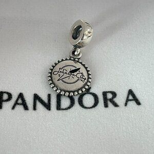 Pandora Johnson City Travel Exclusive Dangle Charm Pendant, S925 Sterling Silver